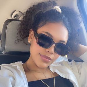 Sophia Matte Tortoise Oval Frame Sunglasses